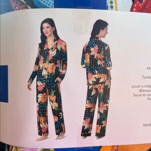 Floral Tiger Print Pajama Set